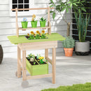 Kids Mud Kitchen with Removable Pots and Planting Trough by LJGDeals