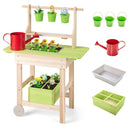 Kids Mud Kitchen with Removable Pots and Planting Trough