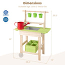 Kids Mud Kitchen with Removable Pots and Planting Trough by LJGDeals