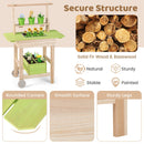 Kids Mud Kitchen with Removable Pots and Planting Trough
