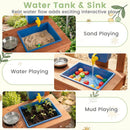 Kids Mud Kitchen with Planter Box and 13 Accessories by LJGDeals