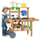 Kids Mud Kitchen with Water Tank, Sink & 15 Accessories by LJGDeals