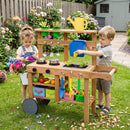 Kids Mud Kitchen with Water Tank, Sink & 15 Accessories by LJGDeals