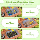 Kids Mud Kitchen with Water Tank, Sink & 15 Accessories by LJGDeals