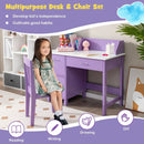 Kids Wooden Writing Furniture Set with Drawer and Storage Cabinet by LJGDeals