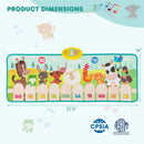 Kids Musical Mat Indoor Outdoor Animal Farm Piano by LJGDeals
