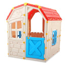 Kids Outdoor Playhouse with Openable Windows and Door for Indoor Room by LJGDeals