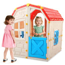 Kids Outdoor Playhouse with Openable Windows and Door for Indoor Room by LJGDeals