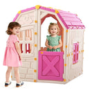 Kids Outdoor Playhouse with Openable Windows and Door for Indoor Room by LJGDeals