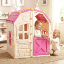 Kids Outdoor Playhouse with Openable Windows and Door for Indoor Room by LJGDeals