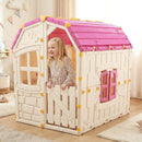 Kids Outdoor Playhouse with Openable Windows and Door for Indoor Room by LJGDeals