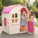 Kids Outdoor Playhouse with Openable Windows and Door for Indoor Room by LJGDeals