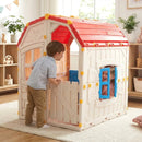 Kids Outdoor Playhouse with Openable Windows and Door for Indoor Room by LJGDeals