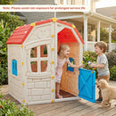 Kids Outdoor Playhouse with Openable Windows and Door for Indoor Room by LJGDeals