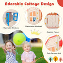Kids Outdoor Playhouse with Openable Windows and Door for Indoor Room by LJGDeals
