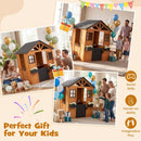 Kids Outdoor Playhouse with Sink Spruce Wooden Cottage with Half Door by LJGDeals