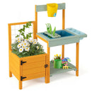 Kids Outdoor Potting Bench with See-Through Window by DirectDeals