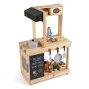 Wooden Mud Kitchen Playset with Stove and Chalkboard by LJGDeals