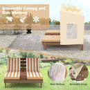 Kids Patio Lounge Chair with Cup Holders and Awning by LJGDeals