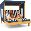 Kids Patio Lounge Chair with Cup Holders and Awning by LJGDeals