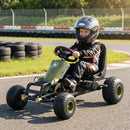 Kids Pedal Go Kart with Steering Wheel and Gear Shifter and Handbrake by LJGDeals