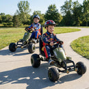 Kids Pedal Go Kart with Steering Wheel and Gear Shifter and Handbrake by LJGDeals