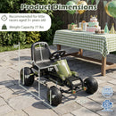Kids Pedal Go Kart with Steering Wheel and Gear Shifter and Handbrake