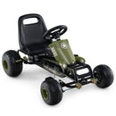 Kids Pedal Go Kart with Steering Wheel and Gear Shifter and Handbrake