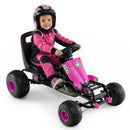 Kids Pedal Go Kart with Steering Wheel and Gear Shifter and Handbrake