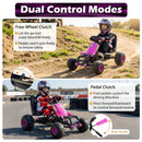 Kids Pedal Go Kart with Steering Wheel and Gear Shifter and Handbrake by LJGDeals