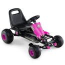 Kids Pedal Go Kart with Steering Wheel and Gear Shifter and Handbrake by LJGDeals