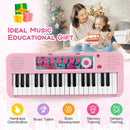 Kids Piano Keyboard 37-Key Kids Toy Keyboard Piano with Microphone for 3+ Kids by LJGDeals