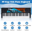 Kids Piano Keyboard 49 Keys Portable Electric Keyboard Piano with 8 Rhythms 8 Tones by LJGDeals