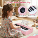 Kids Piano Keyboard 30 Keys Digital Piano with Music Stand for 3+ Years Old Beginners by LJGDeals