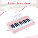Kids Piano Keyboard 30 Keys Digital Piano with Music Stand for 3+ Years Old Beginners by LJGDeals