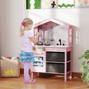 Kids Play Kitchen Children Toy Kitchen Playset with 2 Stoves and Rotation Knobs by LJGDeals