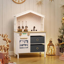 Kids Play Kitchen Children Toy Kitchen Playset with 2 Stoves and Rotation Knobs by LJGDeals