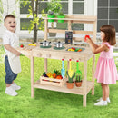 Kids Play Kitchen Set Wooden Kitchen Playset with Stoves for Boys Girls 3+ by LJGDeals