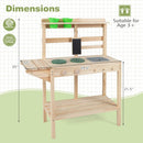 Kids Play Kitchen Set Wooden Kitchen Playset with Stoves for Boys Girls 3+ by LJGDeals