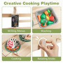 Kids Play Kitchen Set Wooden Kitchen Playset with Stoves for Boys Girls 3+ by LJGDeals