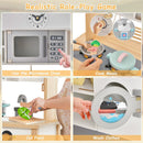 Wooden Pretend Kids Play Kitchen Set with Cooking Accessories by LJGDeals