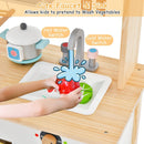 Wooden Pretend Kids Play Kitchen Set with Cooking Accessories by LJGDeals
