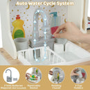 Kids Play Kitchen Wooden Corner Kitchen Playset with Working Faucet and Sink-Beige by LJGDeals