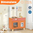 Kids Play Kitchen with Microwave and Rotation Knobs for Girls Boys Aged 3-6 by LJGDeals
