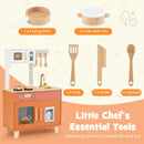 Kids Play Kitchen with Microwave and Rotation Knobs for Girls Boys Aged 3-6 by LJGDeals