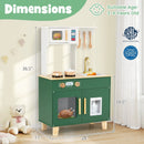 Kids Play Kitchen with Microwave and Rotation Knobs for Girls Boys Aged 3-6 by LJGDeals