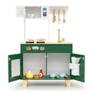 Kids Play Kitchen with Microwave and Rotation Knobs for Girls Boys Aged 3-6 by LJGDeals