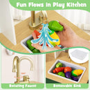 Kids Play Kitchen with Microwave and Rotation Knobs for Girls Boys Aged 3-6 by LJGDeals