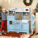 Kids Play Kitchen with Stoves and Faucet for Girls Boys Aged 3-6 by LJGDeals