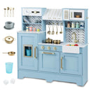 Kids Play Kitchen with Stoves and Faucet for Girls Boys Aged 3-6 by LJGDeals